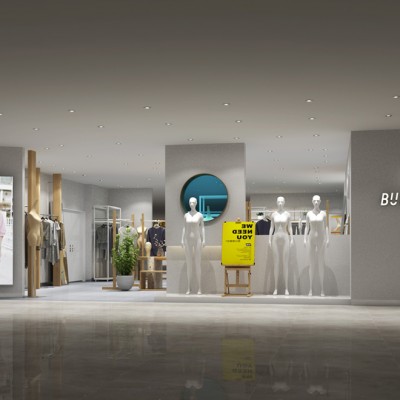 山东泰安中百店铺效果图
